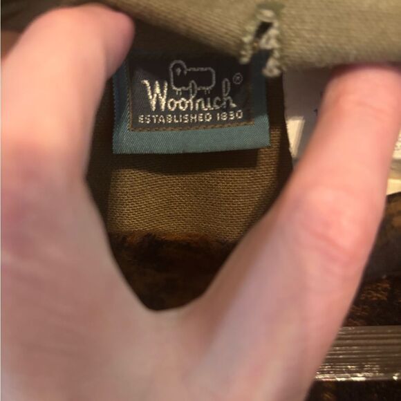 Woolrich Vintage Tan Barn Jacket with Leather Collar and button in Wool liner - Picture 3 of 7